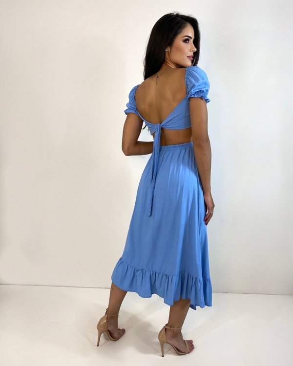 Vestido Jasmin - Azul Claro