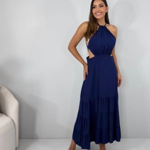 Vestido Estefane - Azul Marinho - Image 3