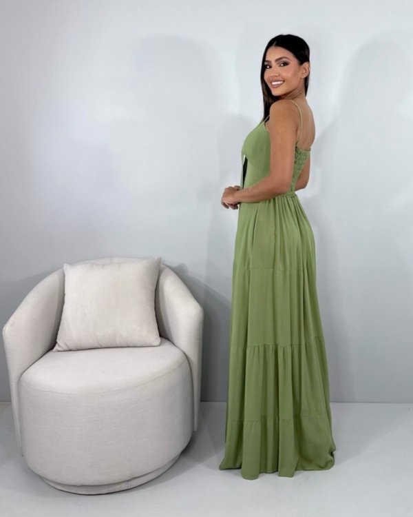 Vestido Camila - Folhagem