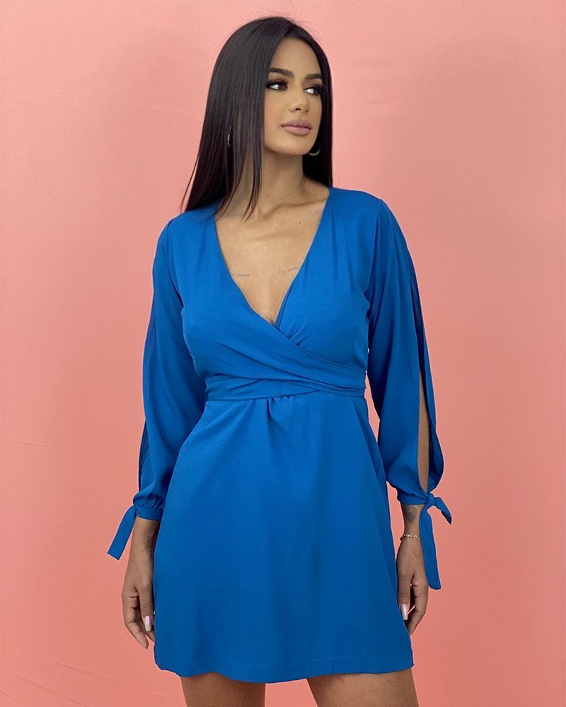 Vestido Marília - Azul Petróleo - Image 2