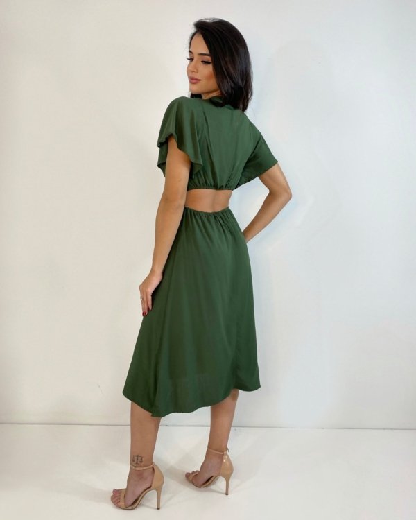 Vestido Ariane - Verde Militar