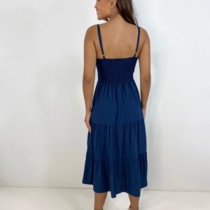 Vestido Jéssica Midi - Azul Marinho - Image 4