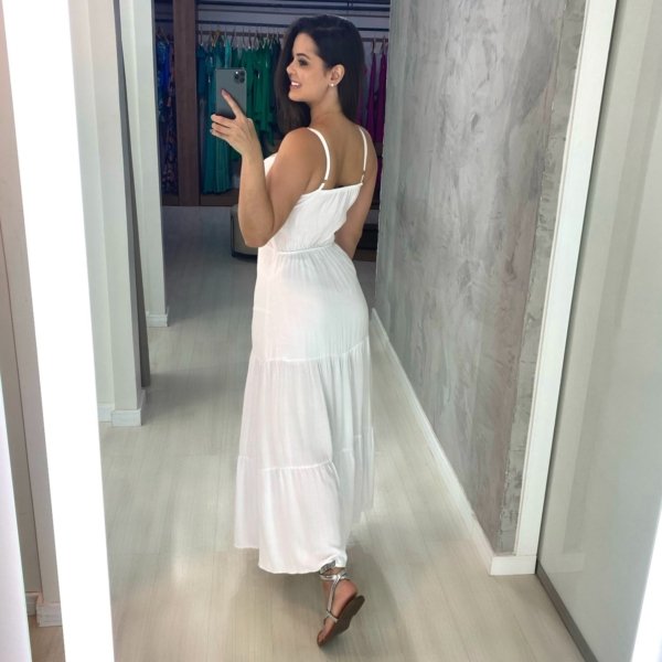 Vestido Camila Midi - Branco