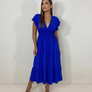 Vestido Laís Midi - Azul Royal - Image 1