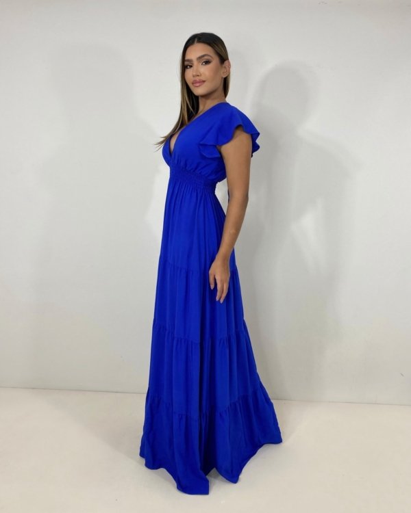 Vestido Laís Longo - Azul Royal