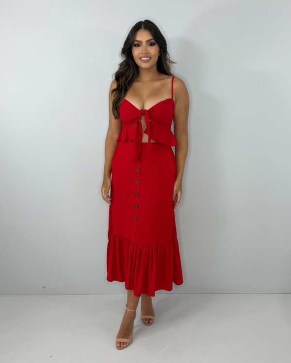 Conjunto Debora - Vermelho