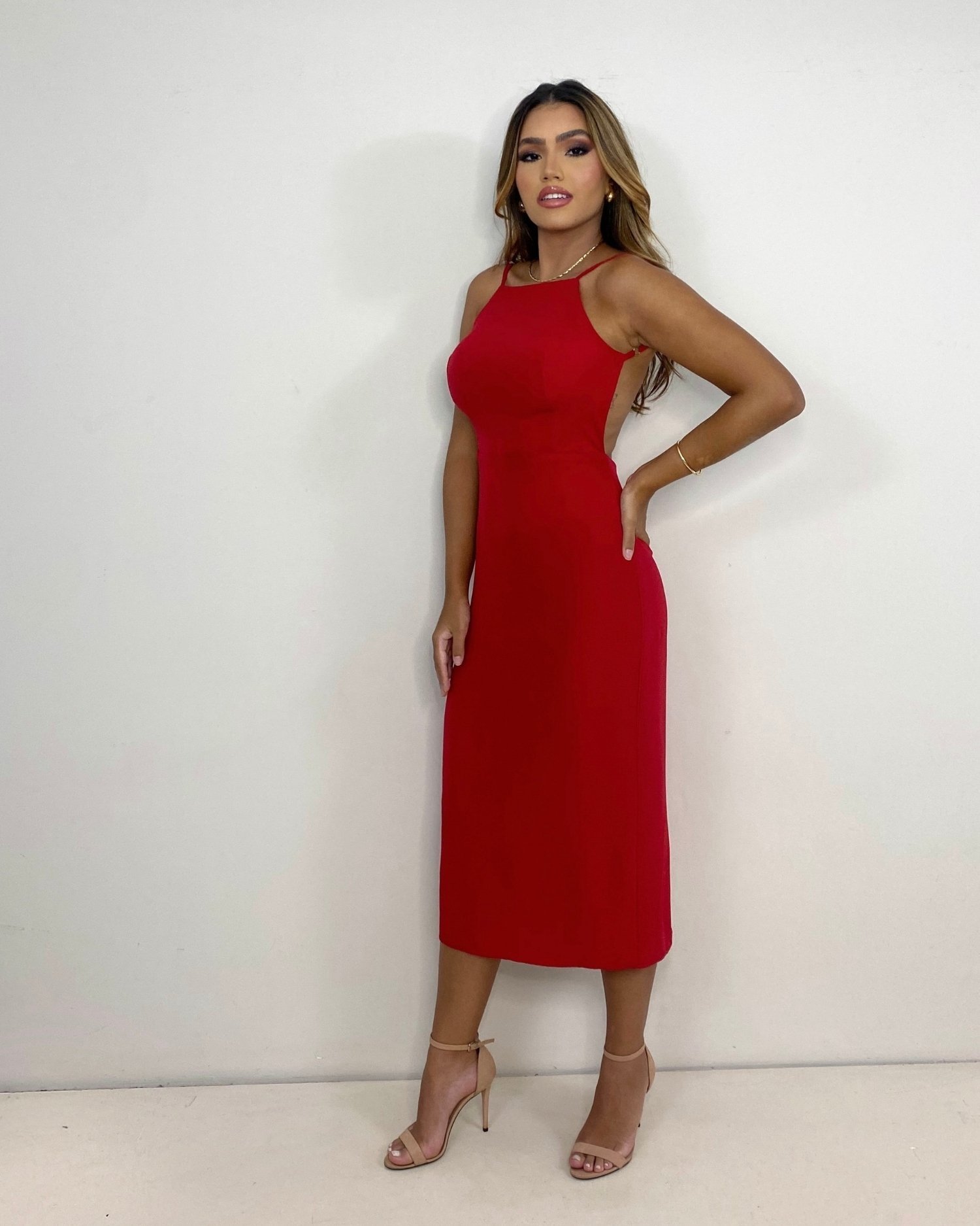 Vestido Alexa - Vermelho - Image 3