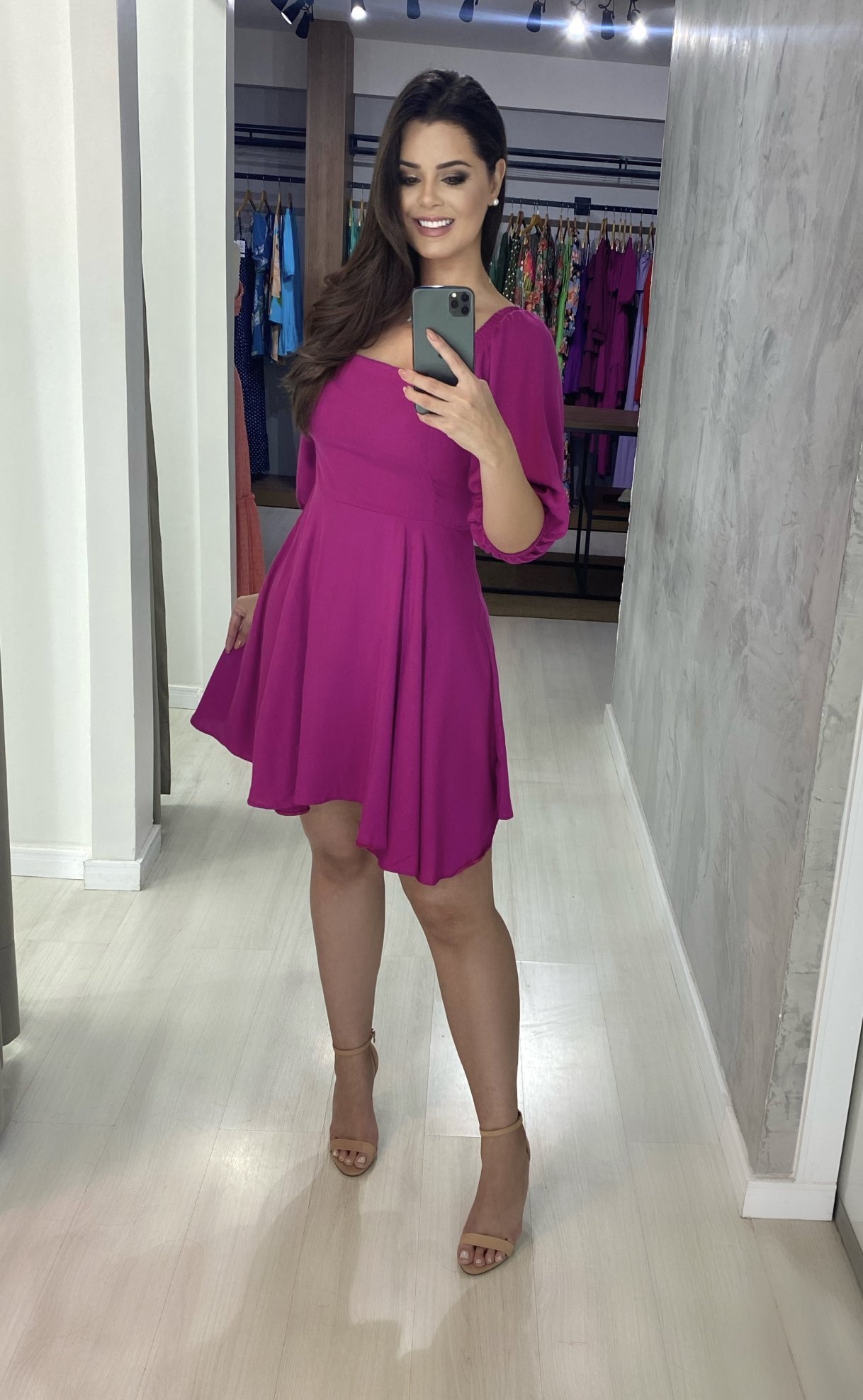 Vestido Anne - Fúcsia - Image 1