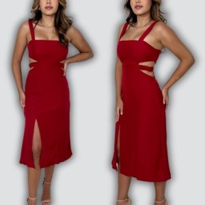 Vestido Bela - Vermelho - Image 3