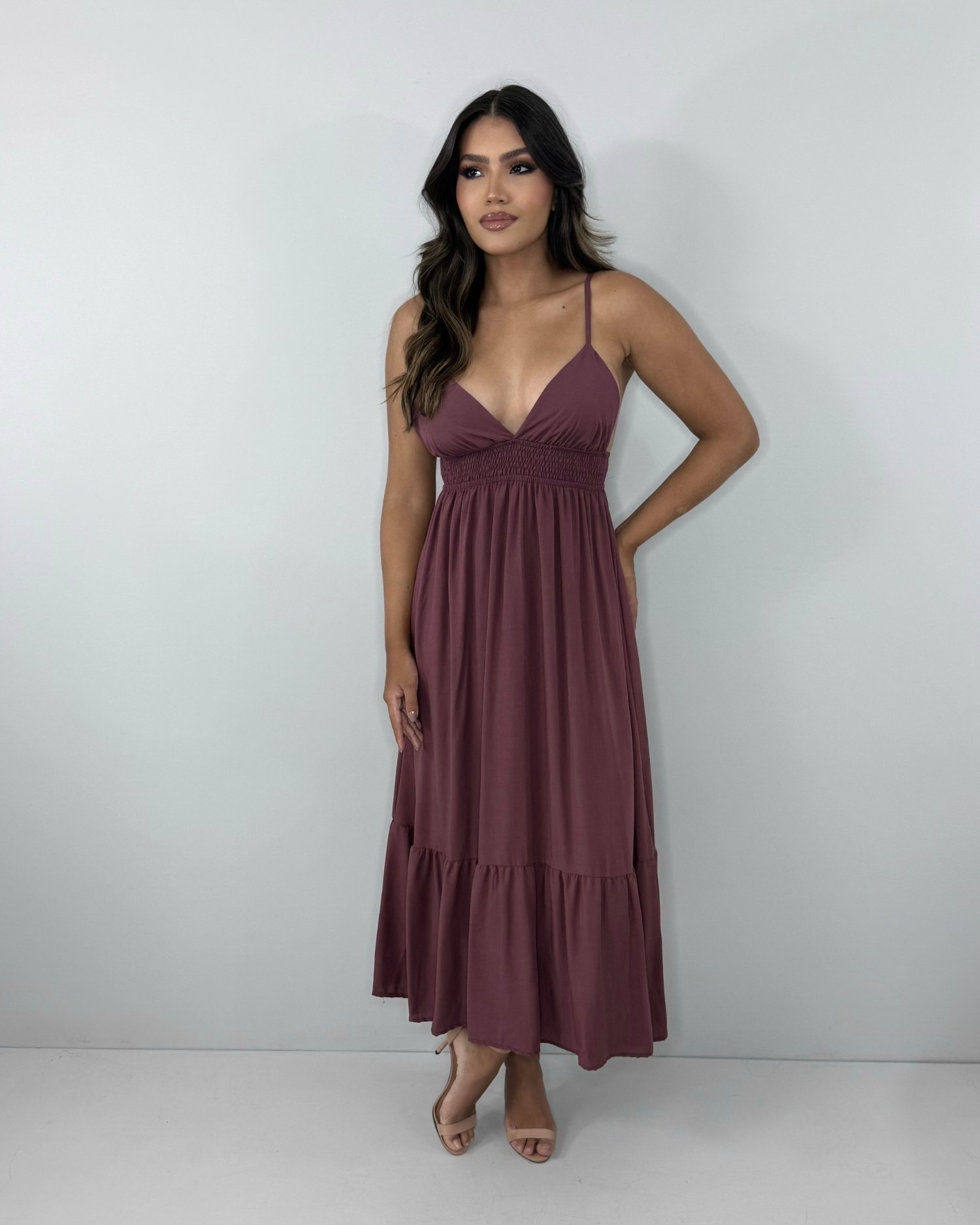 Vestido Beatriz - Marrom - Image 3