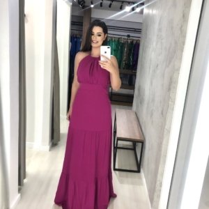 Vestido Janaína - Fúcsia - Image 1