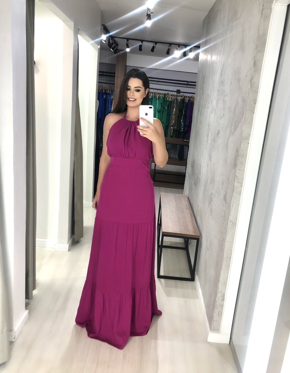 Vestido Janaína - Fúcsia - Image 1