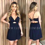 Vestido Carolina – Azul Marinho