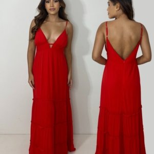 Vestido Raquel - Vermelho - Image 2
