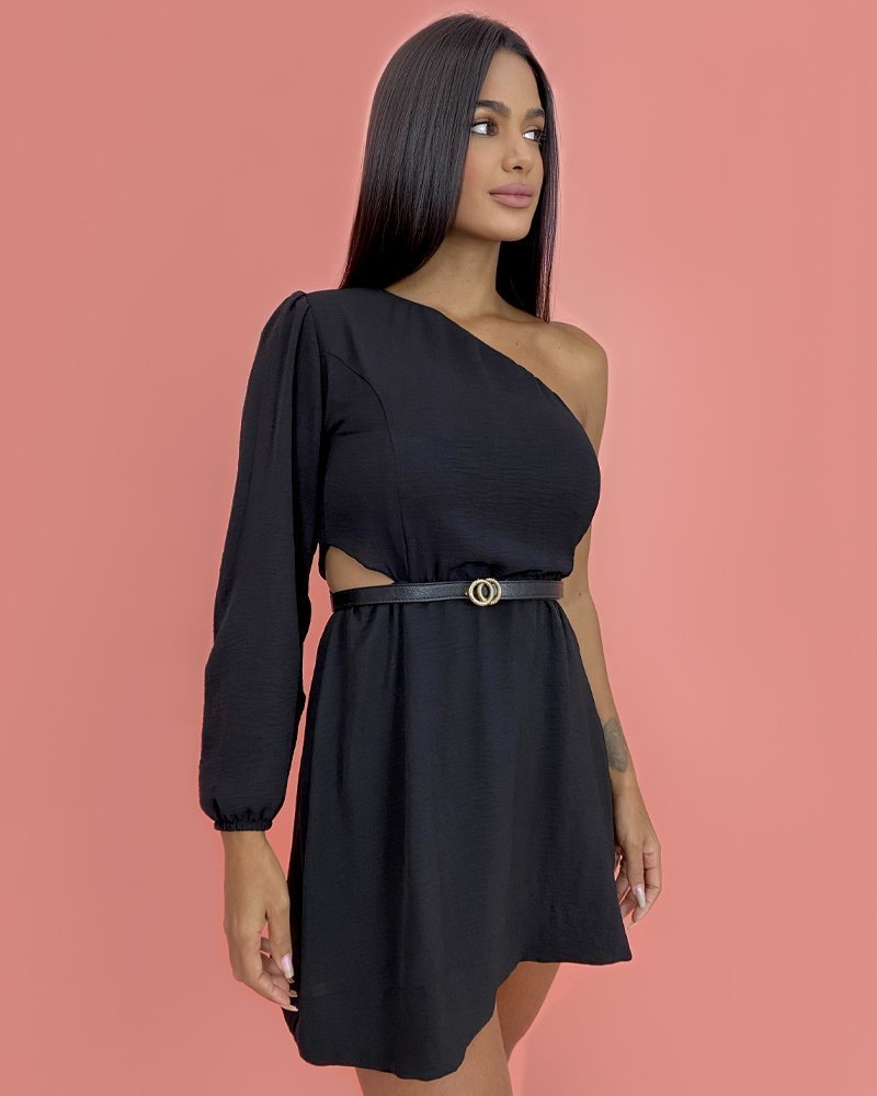 Vestido Luna em Duna - Preto - Image 1