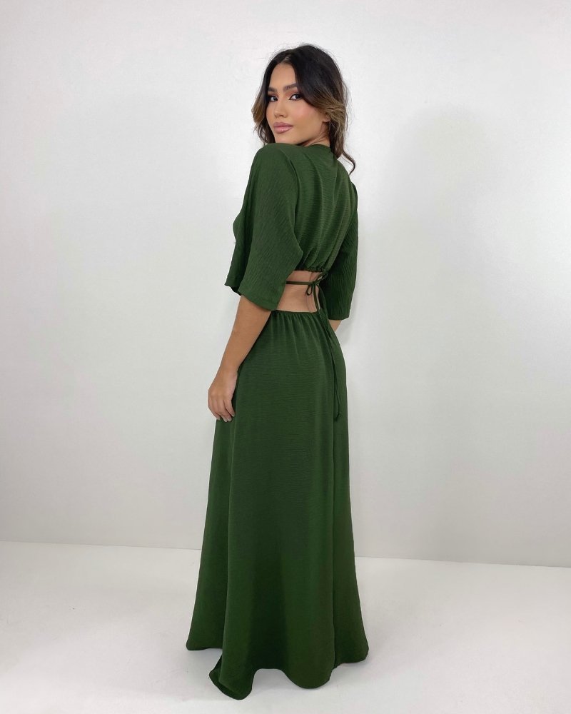 Vestido Cibele - Verde Militar - Image 4