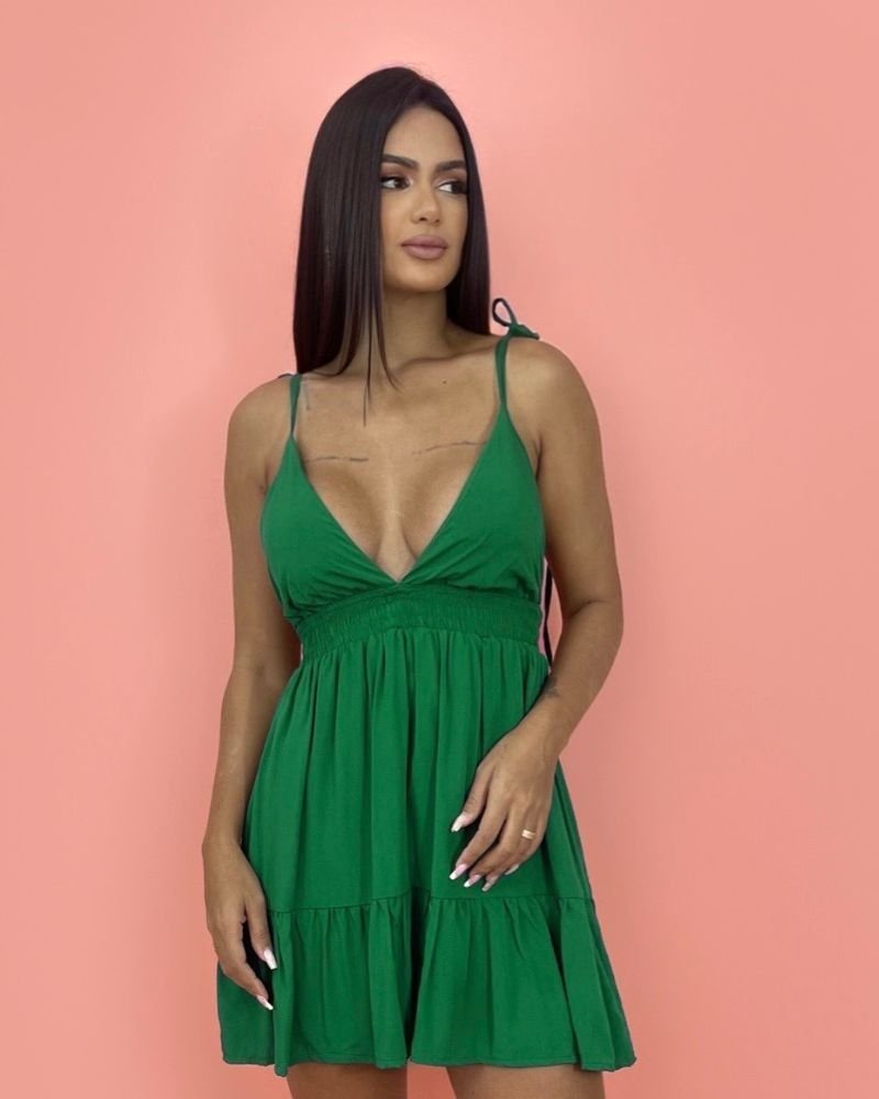 Vestido Valentina - Verde Bandeira - Image 3