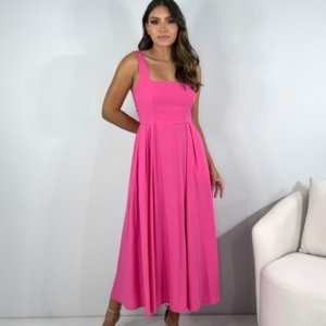 Vestido Samanta - Rosa Chiclete - Image 2