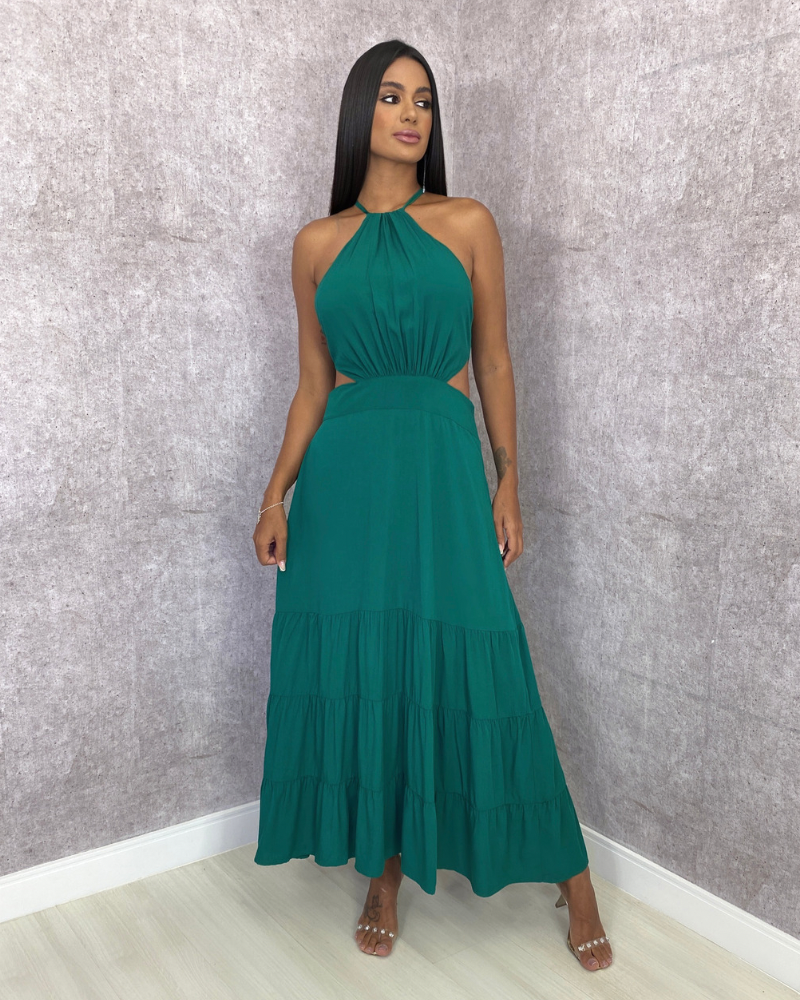 Vestido Estefane - Verde Amazônia - Image 3