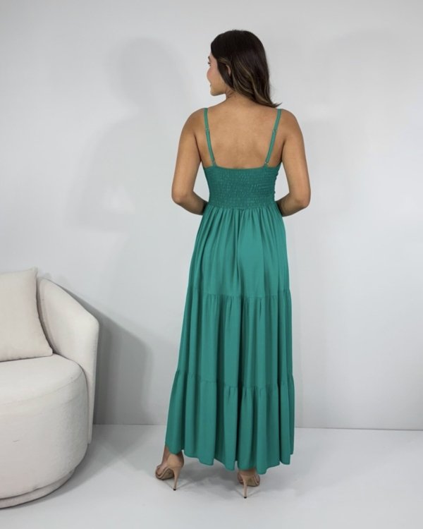 Vestido Helô - Turquesa