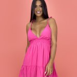 Vestido Valentina – Rosa Chiclete