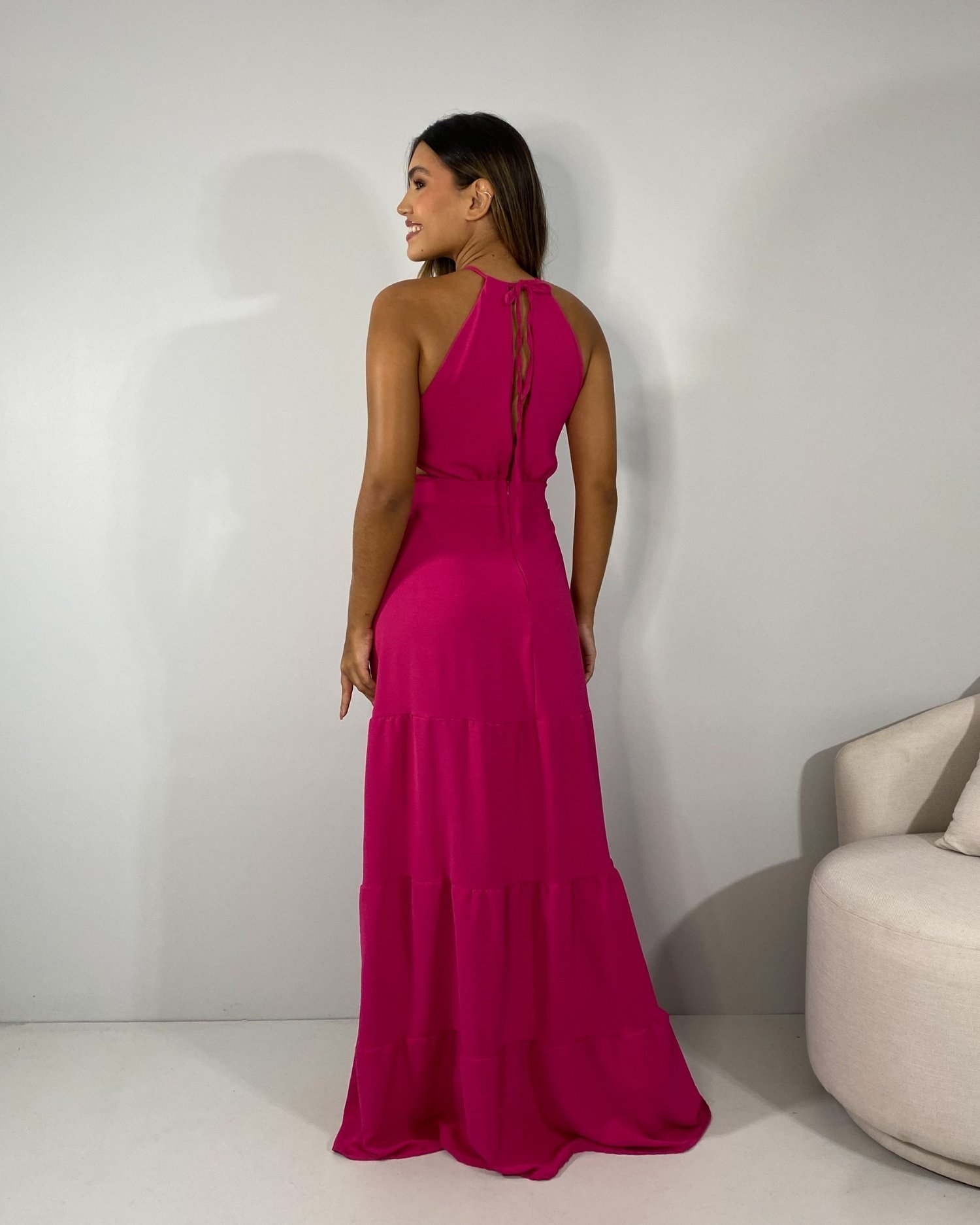 Vestido Estefane Longo - Pink - Image 4