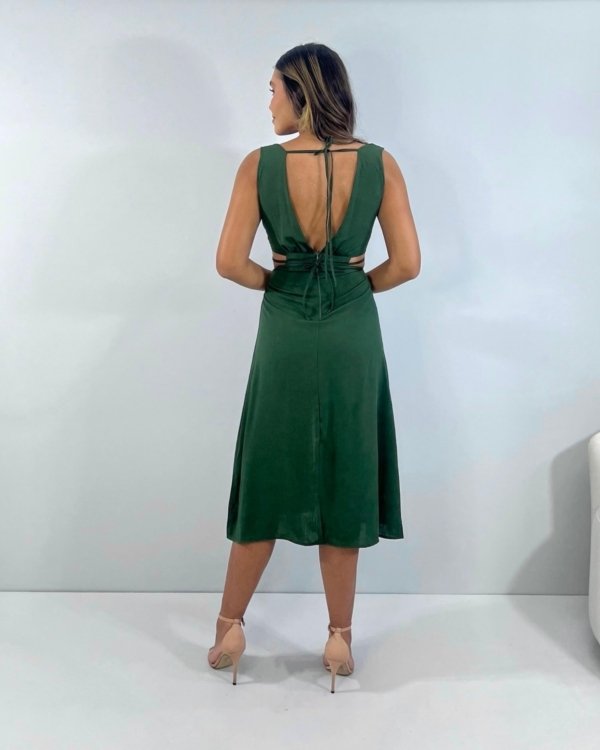 Vestido Aysha - Verde Militar