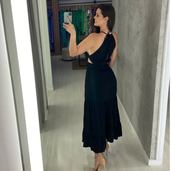 Vestido Estefane - Preto