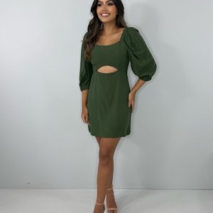 Vestido Yuna - Verde Militar - Image 4
