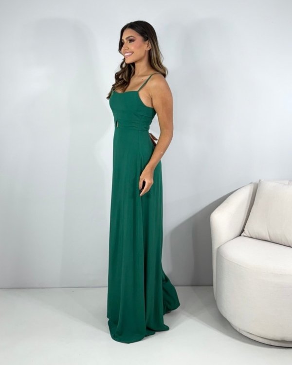 Vestido Lanna - Verde Amazônia