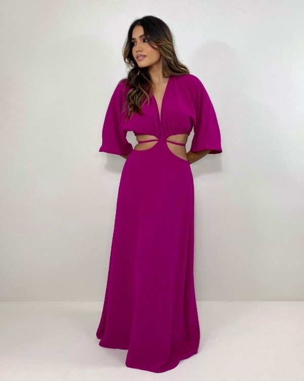 Vestido Cibele - Fúcsia