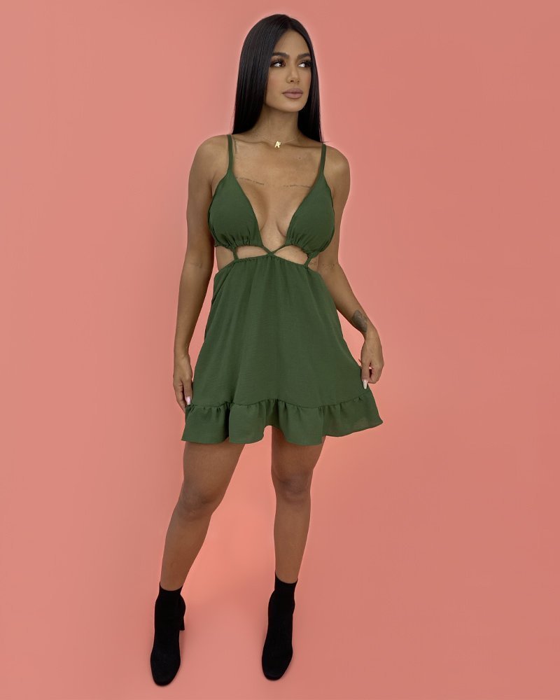 Vestido Nicole - Verde Militar - Image 3