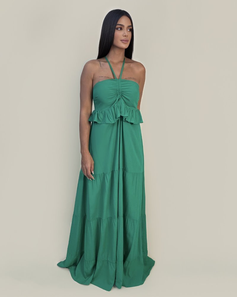 Vestido Marcy - Verde Bandeira - Image 3