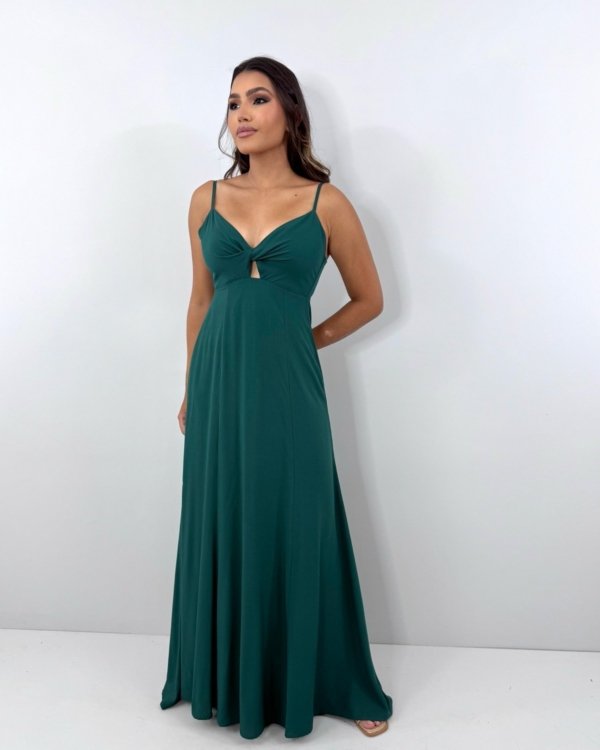 Vestido Eliana - Verde Amazônia