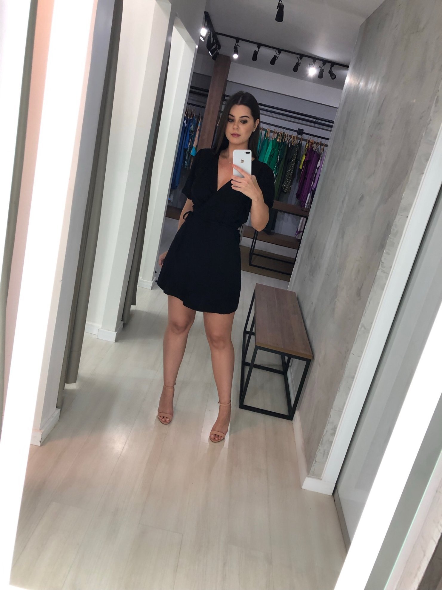 Vestido Érica Manga Princesa - Preto - Image 7