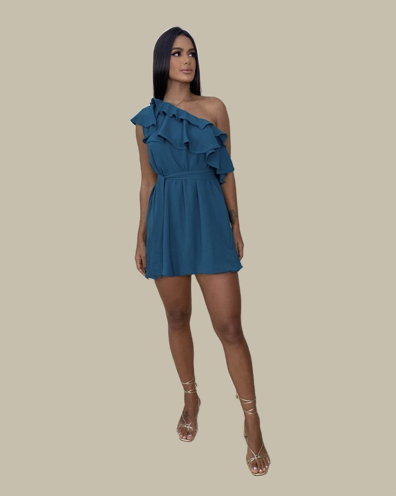 Vestido Lorrane - Azul Petróleo - Image 3
