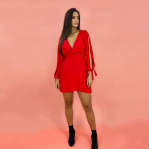 Vestido Marília - Vermelho - Image 3