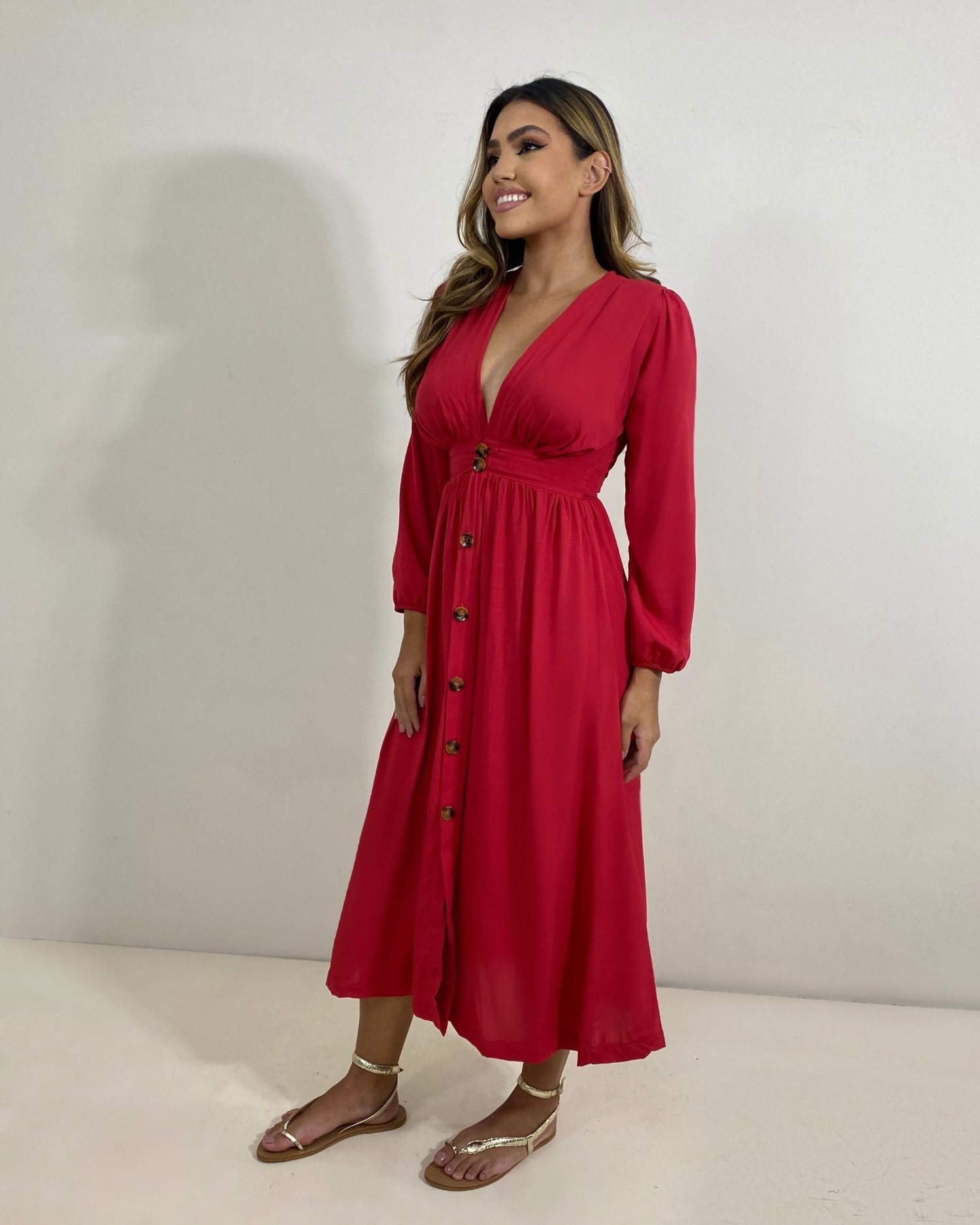 Vestido Clara - Vermelho - Image 5