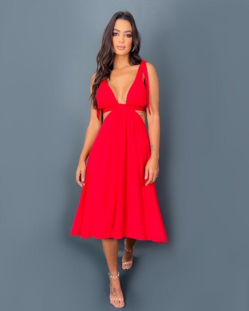 Vestido Viviane - Vermelho - Image 1