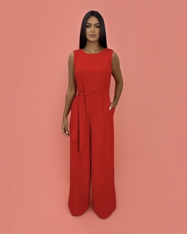 Macacão Celina - Vermelho