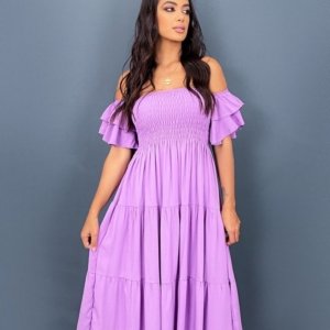 Vestido Ana Paula - Lilás - Image 1