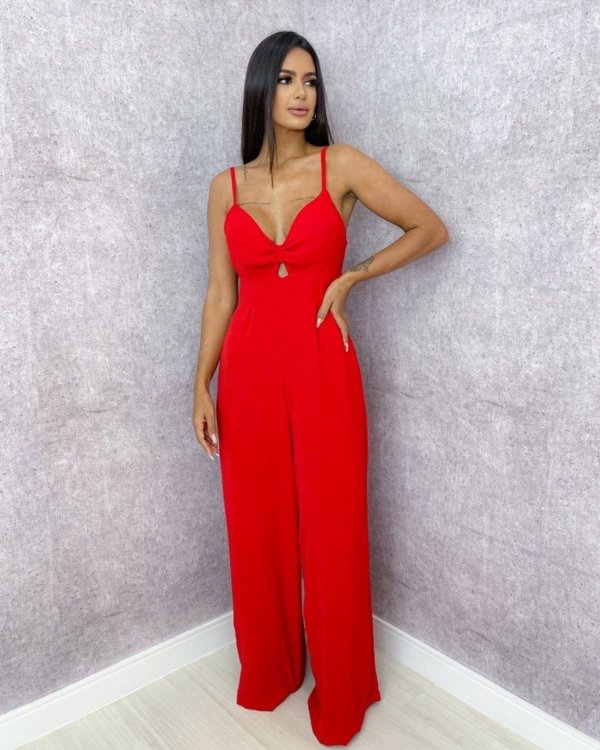 Macacão Ivete - Vermelho