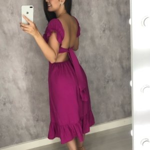Vestido Jasmin - Fúcsia - Image 2