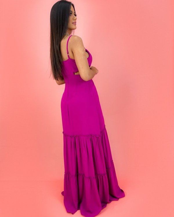 Vestido Laise - Fúcsia