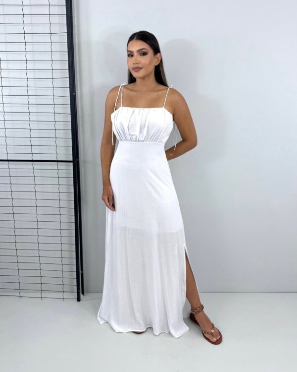 Vestido Drica Longo - Branco