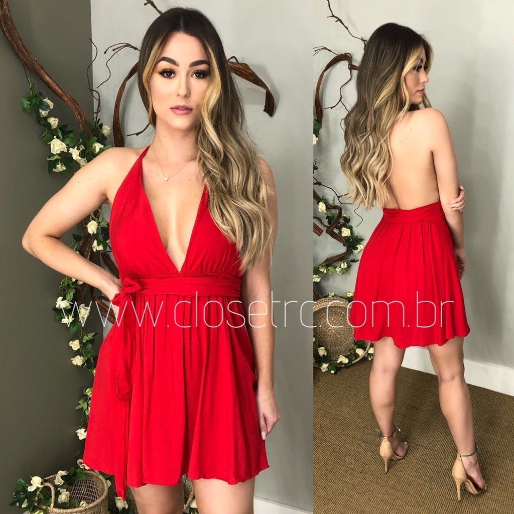 Vestido Bruna - Vermelho - Image 1