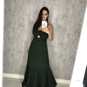 Vestido Jéssica Longo - Verde Militar - Image 4