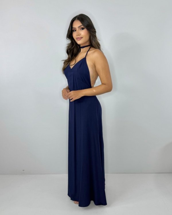 Vestido Victória - Azul Marinho