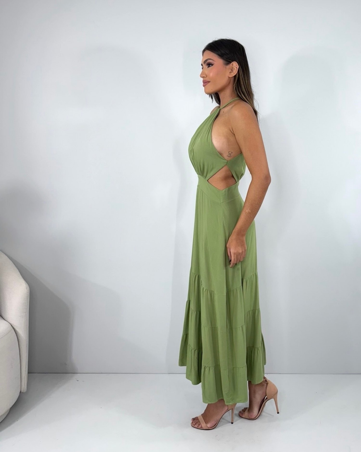 Vestido Estefane - Folhagem - Image 8