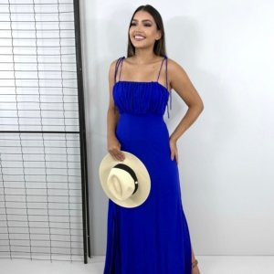 Vestido Drica Longo - Azul Royal - Image 2